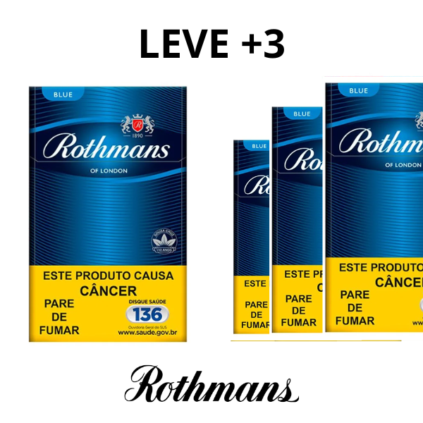 (COMPRE 1 LEVE +3) Rothmans Blue Azul Padrão