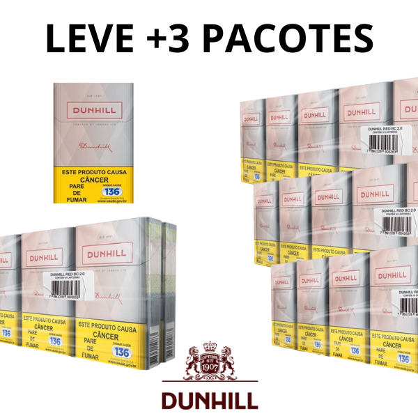 PACOTE FECHADO (COMPRE 1 LEVE +3) Dunhill Red Vermelho 40 Maços